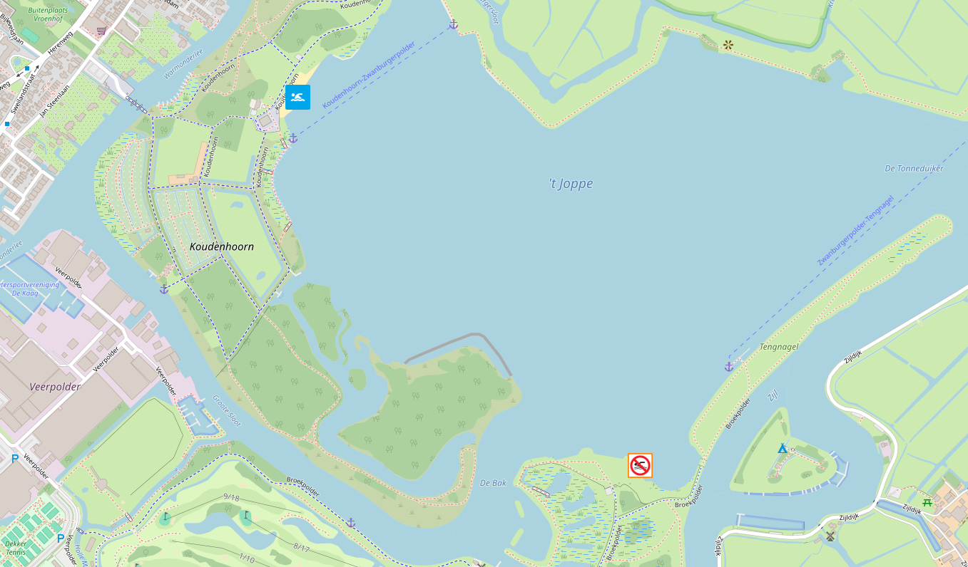 Kaart Kagerplassen 't Joppe Merenwijk