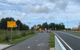 Foto met situatie Bollendreef in verband met omleiding 