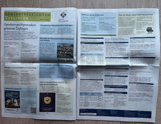 Krant met Gemeenteberichten
